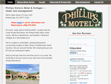 Tablet Screenshot of phillipsmotelonline.com